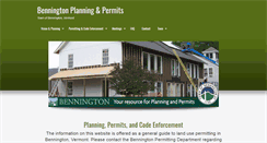 Desktop Screenshot of benningtonplanningandpermits.com